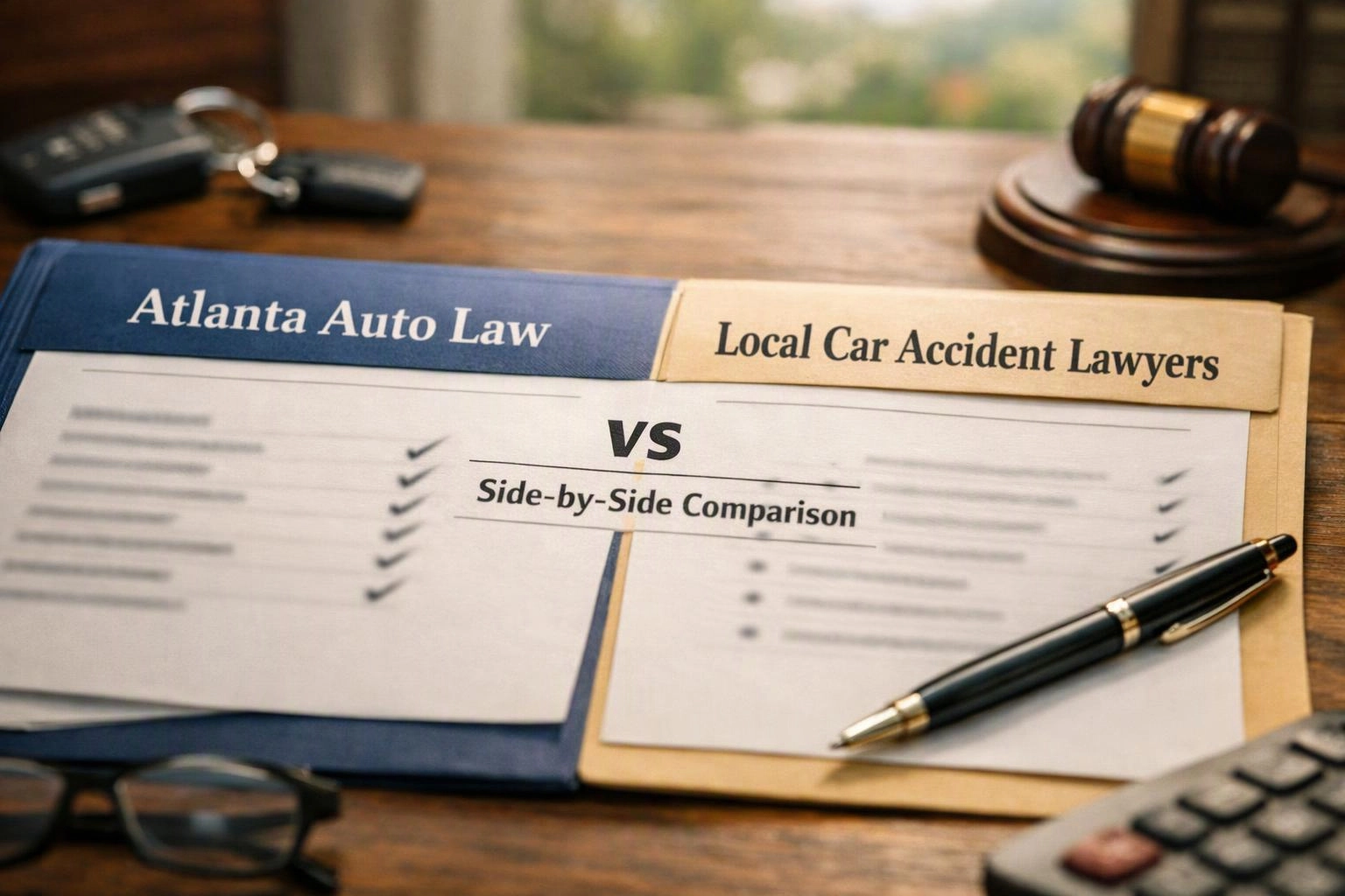 Atlanta Auto Law vs Local Car Accident Lawyer Alternatives in Druid Hills: Side-by-Side Comparison
