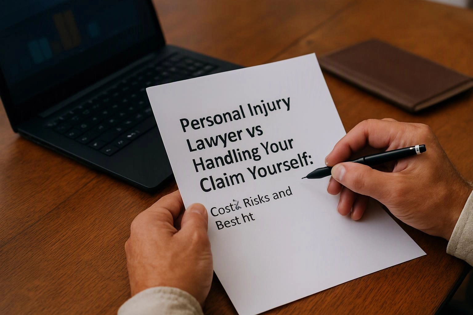 Personal Injury Lawyer vs Handling Your Claim Yourself: Costs, Risks, and Best Fit