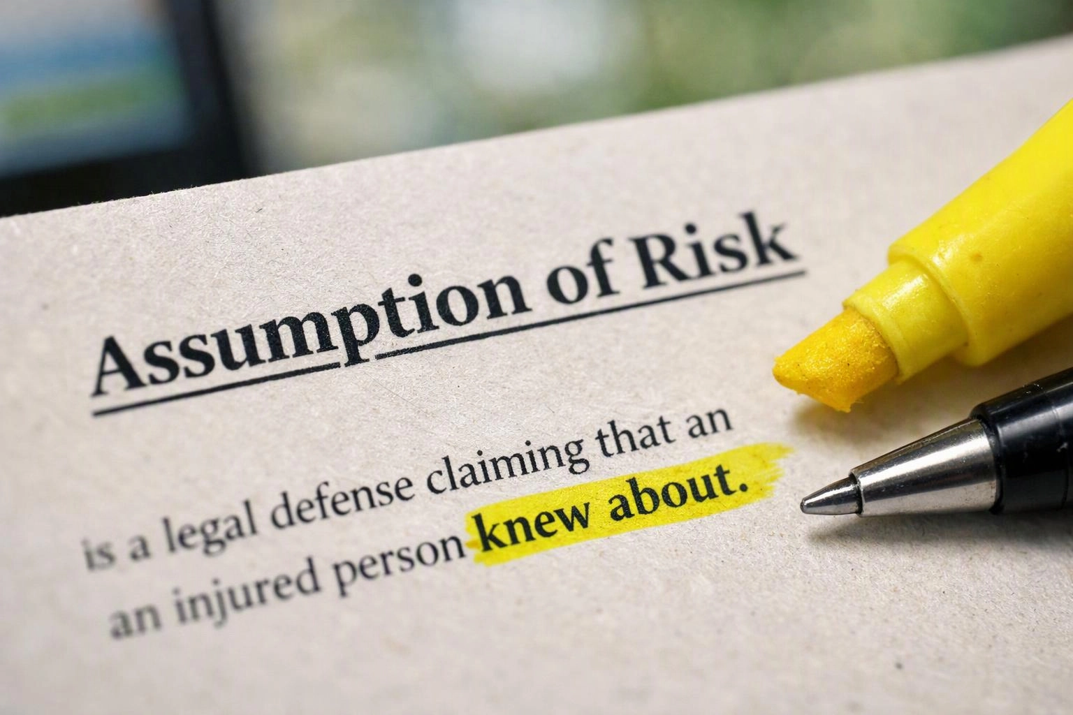 Assumption of risk