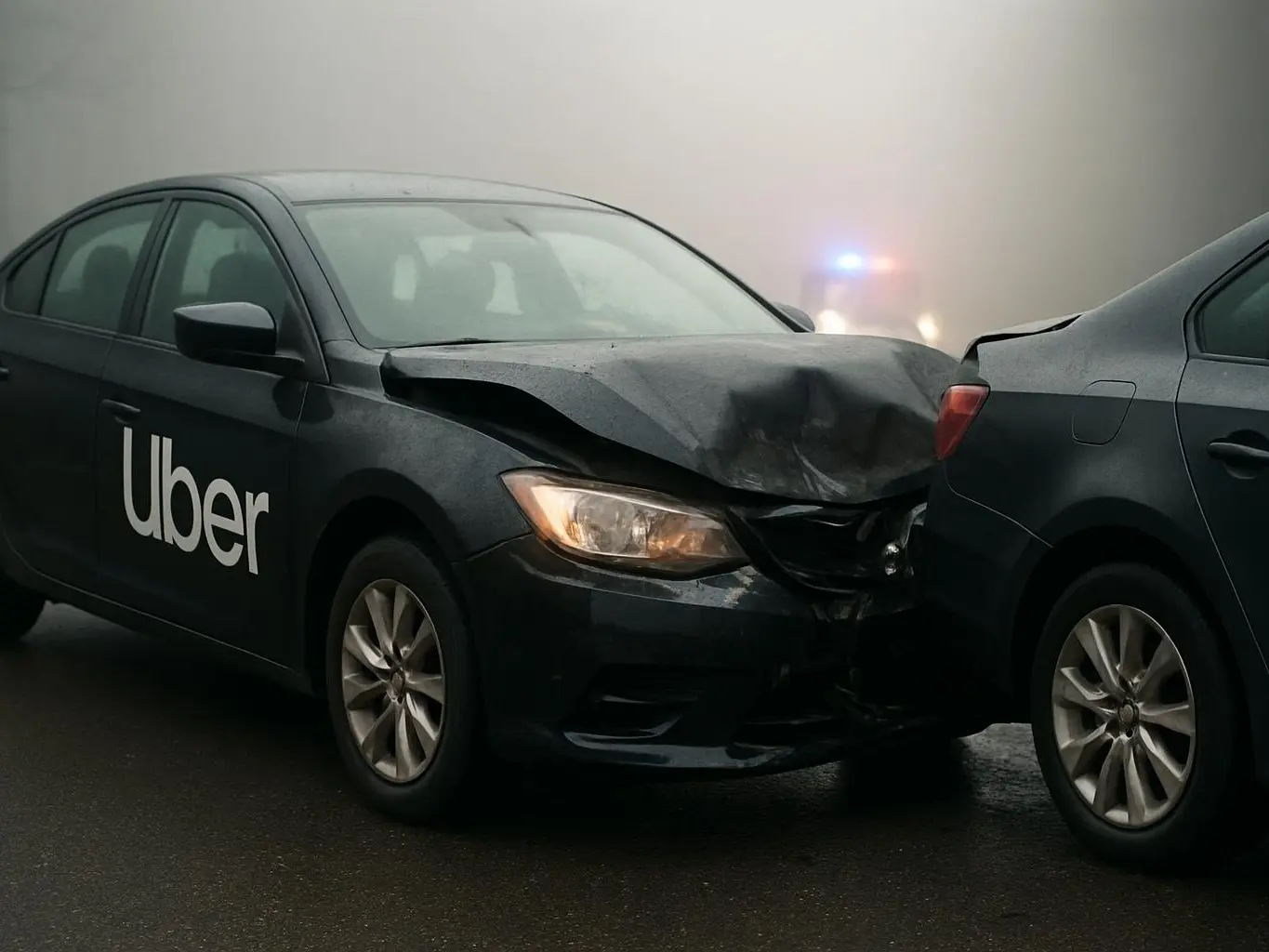 Georgia rideshare crash case file with insurance documents from North Decatur Road accident