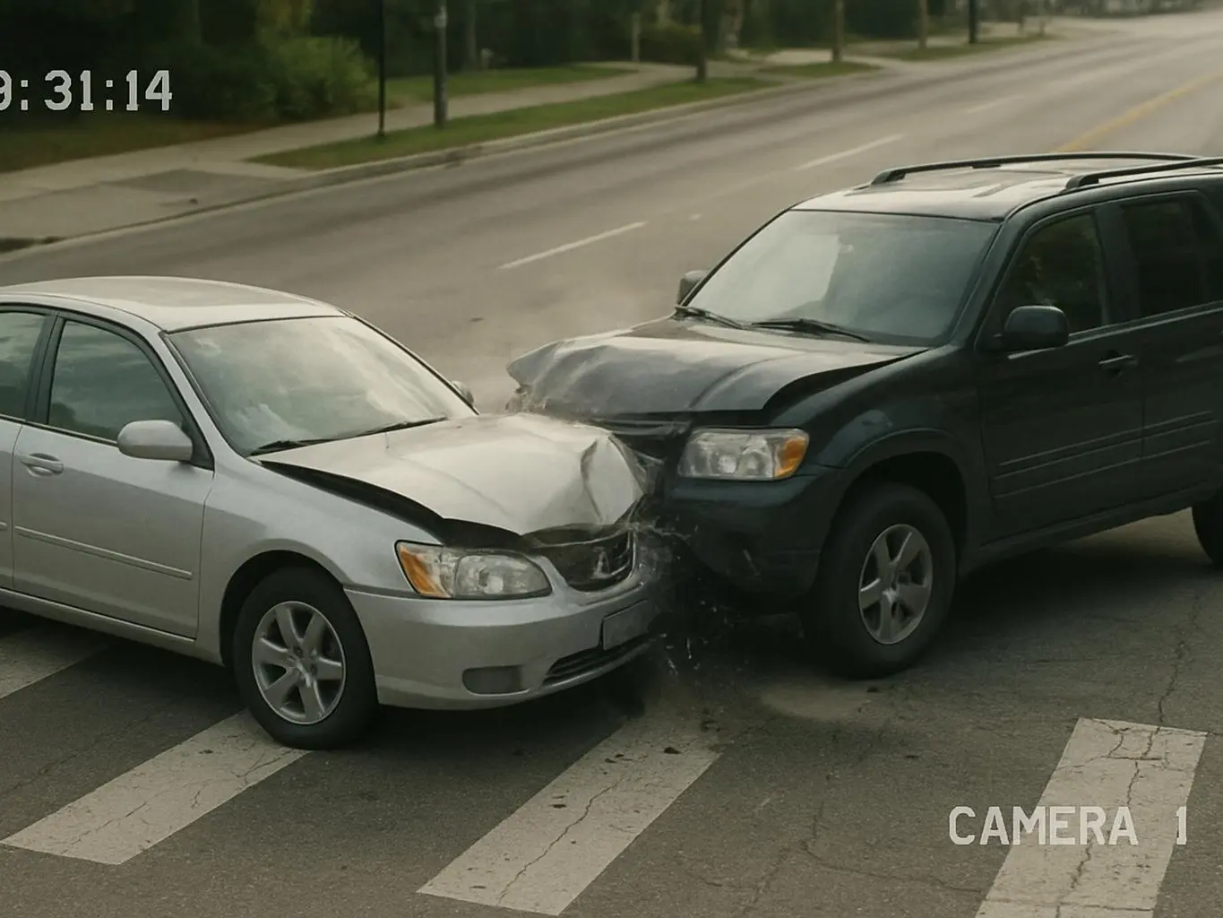 Smyrna Georgia truck accident attorney reviewing police report and medical bills for collision near retail district